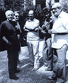 Francis e Odette Ponge,  Raymond  Jean, Jacques Derrida e Jean Tortel