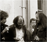 com Bob Dyla e Allen Ginsberg