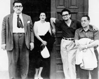 Lezama Lima, Lilian Esteban, Julián Orbón e Alejo Carpentier em 1935