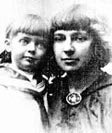 Marina Tsvetaeva com sua filha (22 anos 1914)
